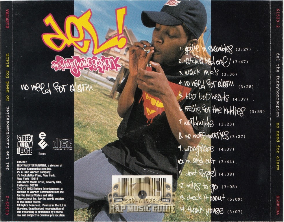 Del The Funky Homosapien - No Need For Alarm: CD | Rap Music